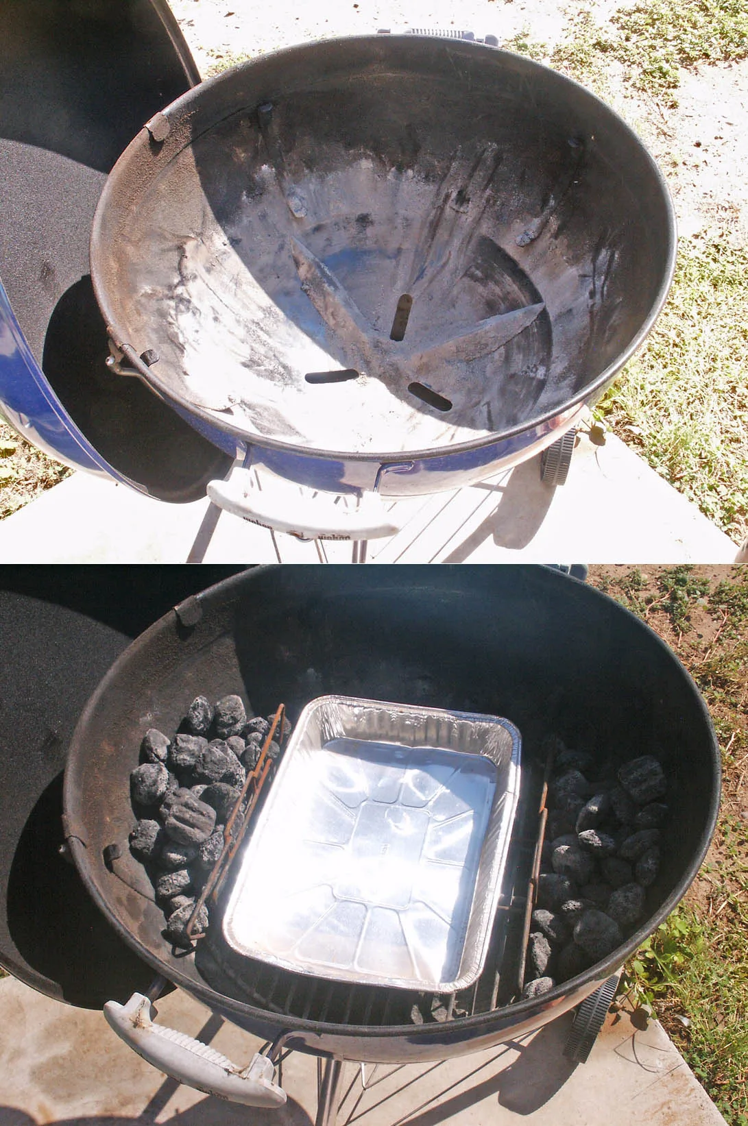 Temperatuur regelen bij een mini-bbq via de ventilatiegaten